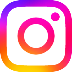 Buntes Instagram Logo mit Farbverlauf und Kreis sowie Kamera Symbol in der Mitte